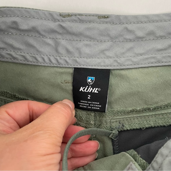 Kuhl Spire Shorts Women’s 2 Olive Green Pockets Hiking Outdoor - Picture 4 of 14